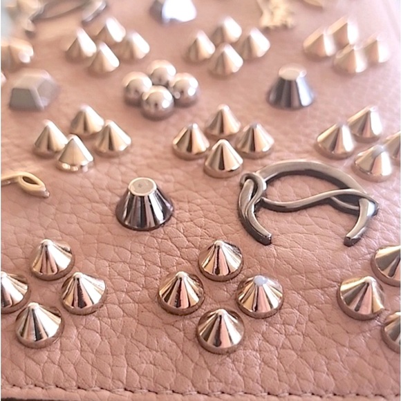 Christian Louboutin Panettone Beige/blush Zip Around Wallet EC - Picture 3 of 11